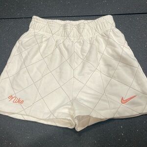 Nike ultra high rise quilted sweat shorts size small